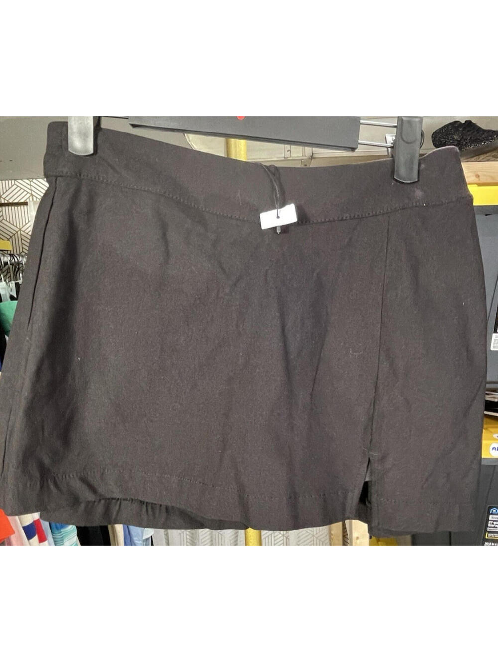 NWOT Garage Women’s Black Mini Skort Side Zip Sz XS Edgy Concert Party